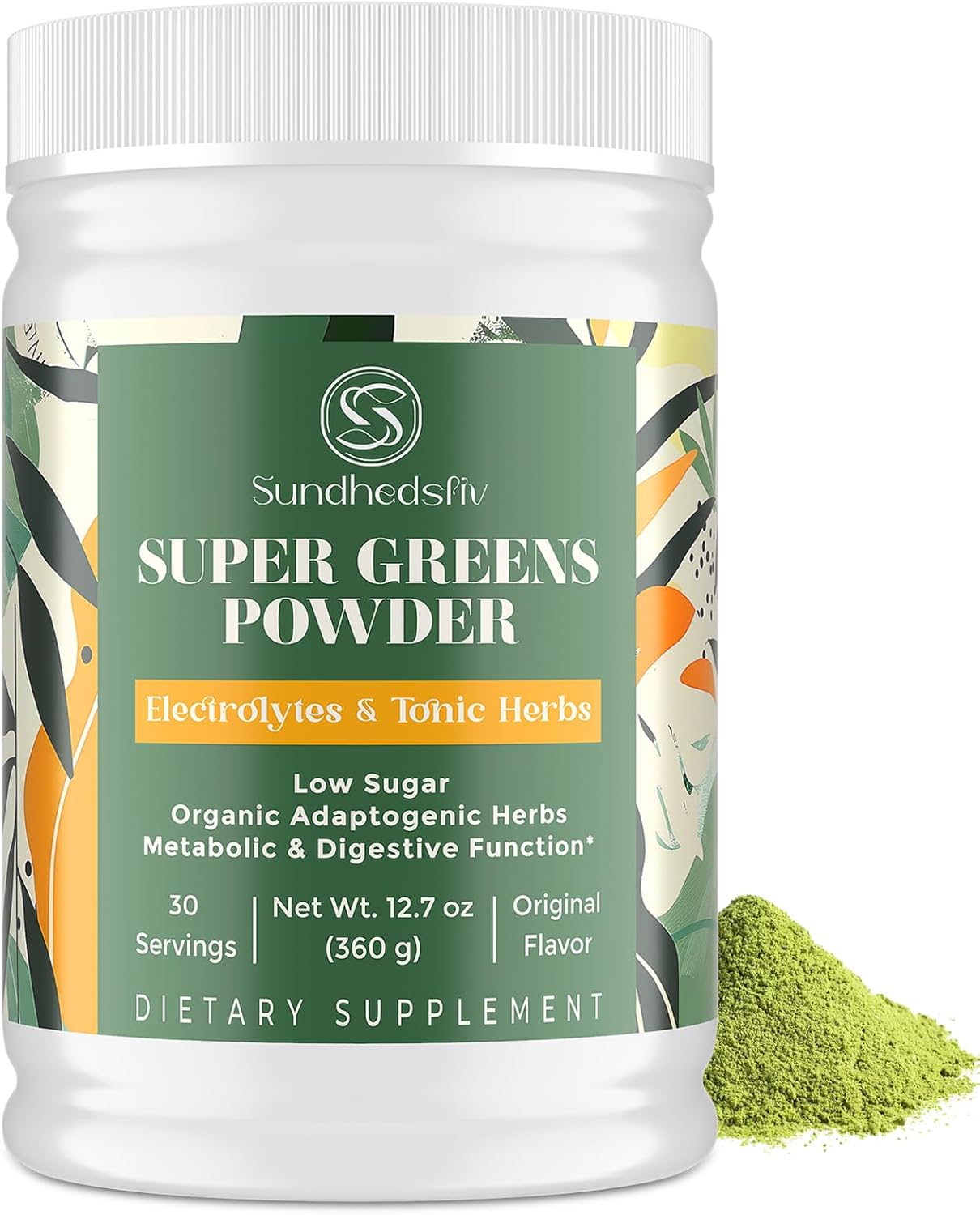 Super Greens Powder with Electrolytes for Energy and Gut Health