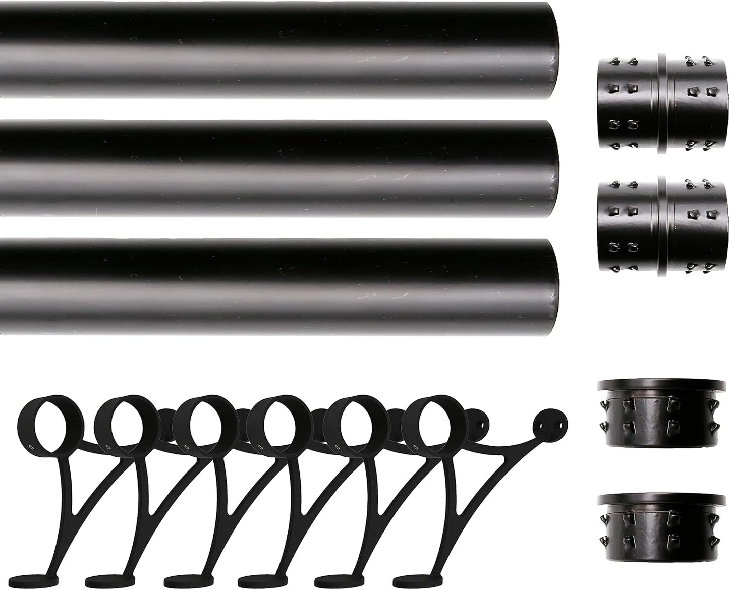 Solid Bar Mount Foot Rail Kit with Durable Stainless Steel Tubing
