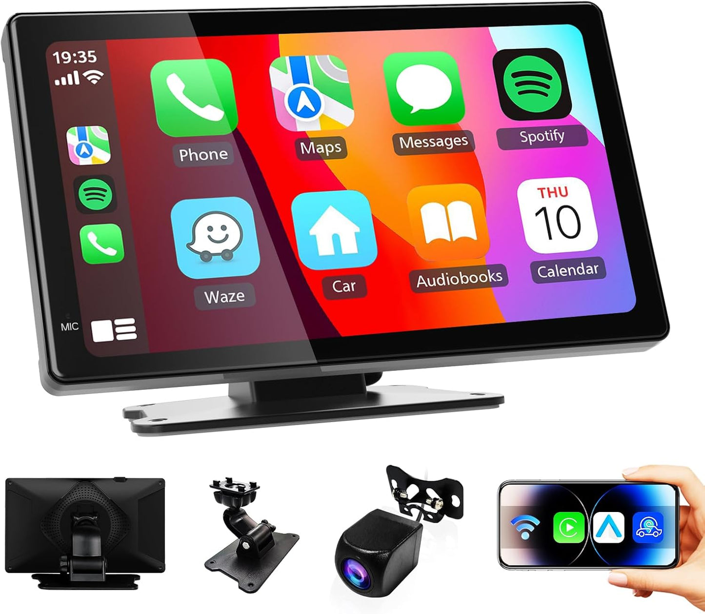 7 inch Portable Carplay Wireless Car Stereo by Haudio