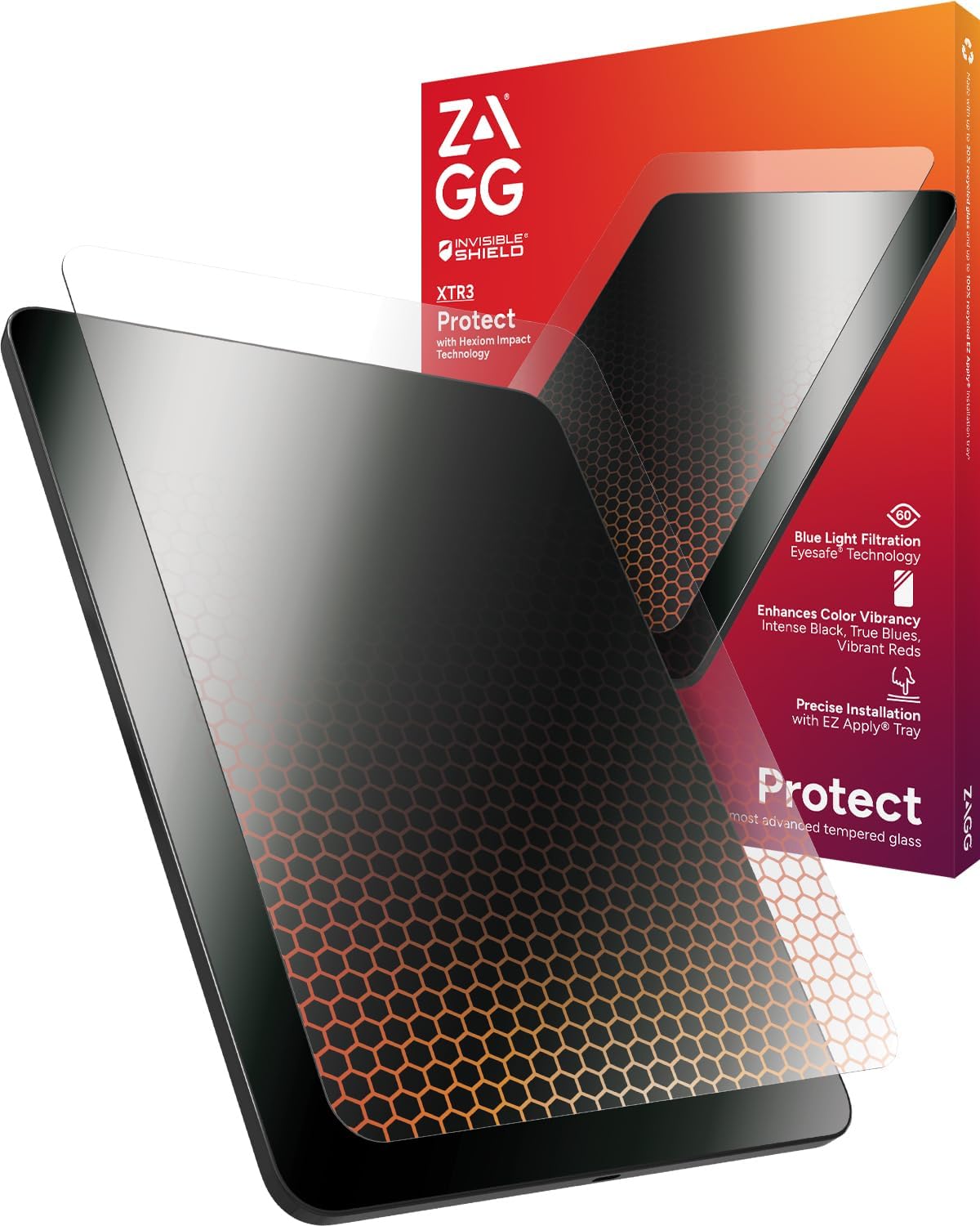 ZAGG Glass XTR3 iPad Pro 11 in Screen Protector with Impact Tech