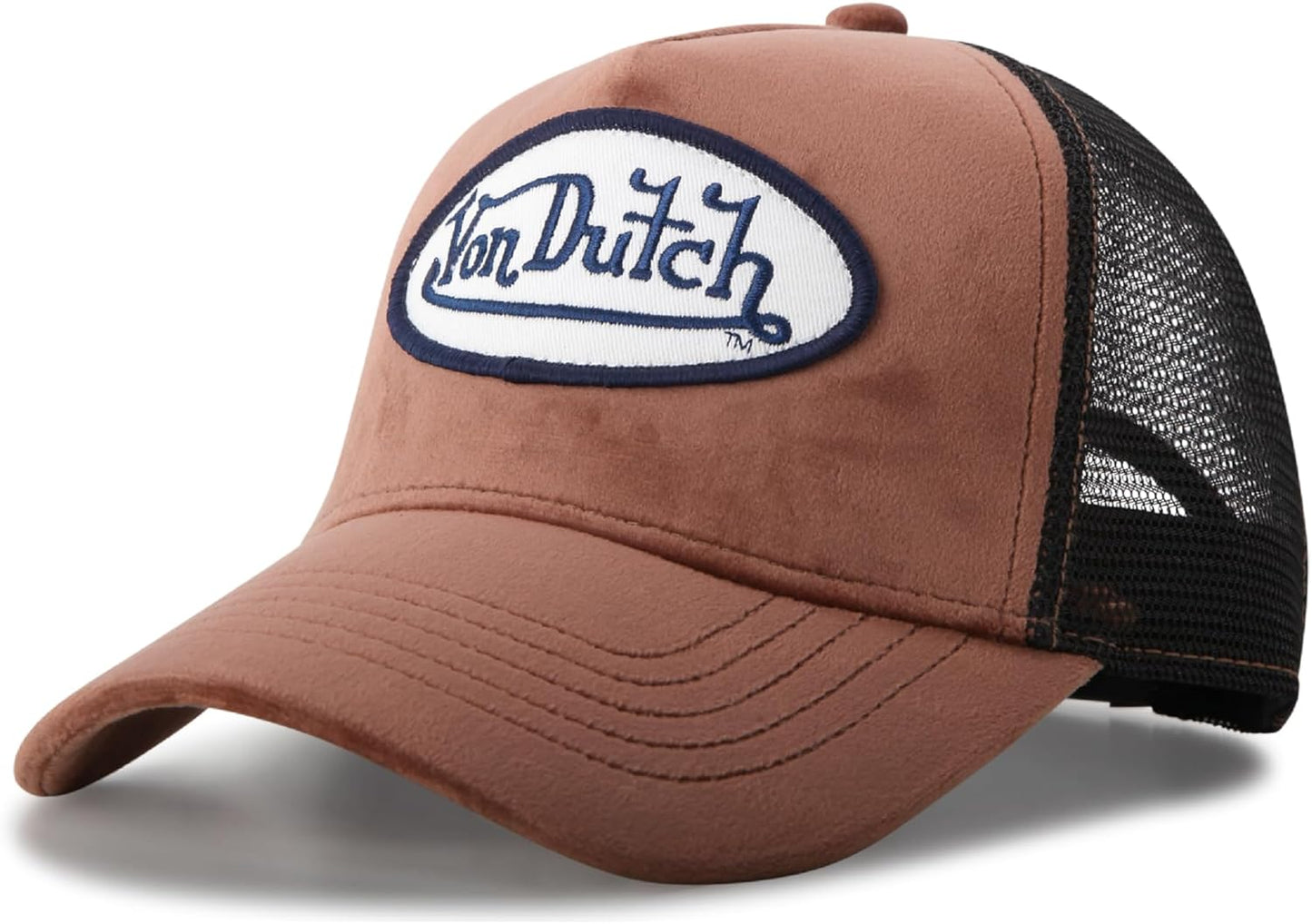 Von Dutch Unisex Trucker Hat - Velvet Classic Adjustable Cap