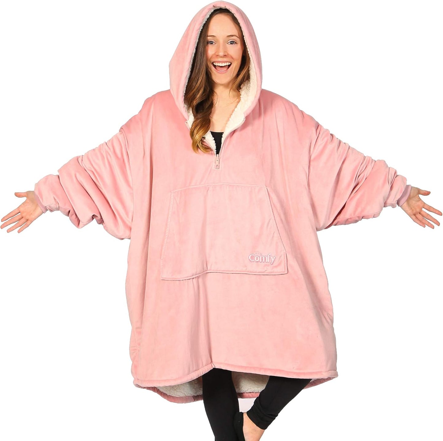 The Comfy Original Sherpa Lined Wearable Blanket for All