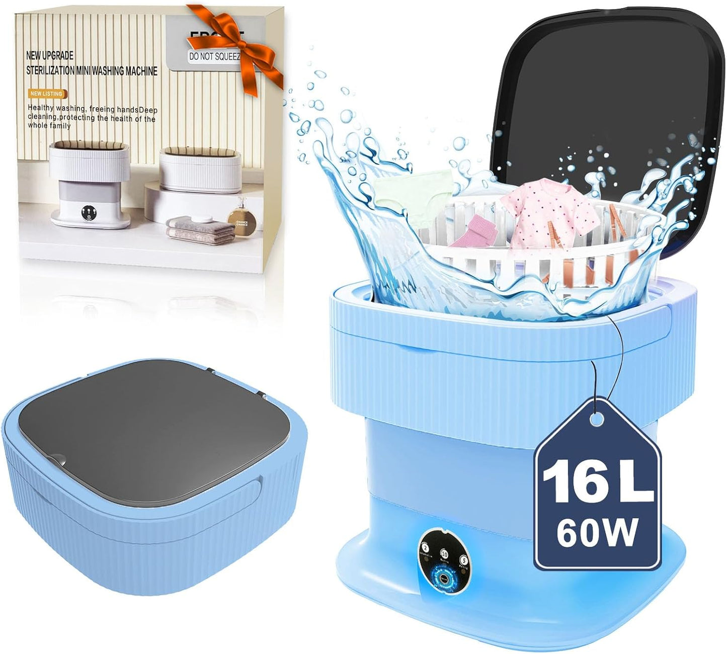 Compact Portable Washer & Dryer - Save Space & Time!