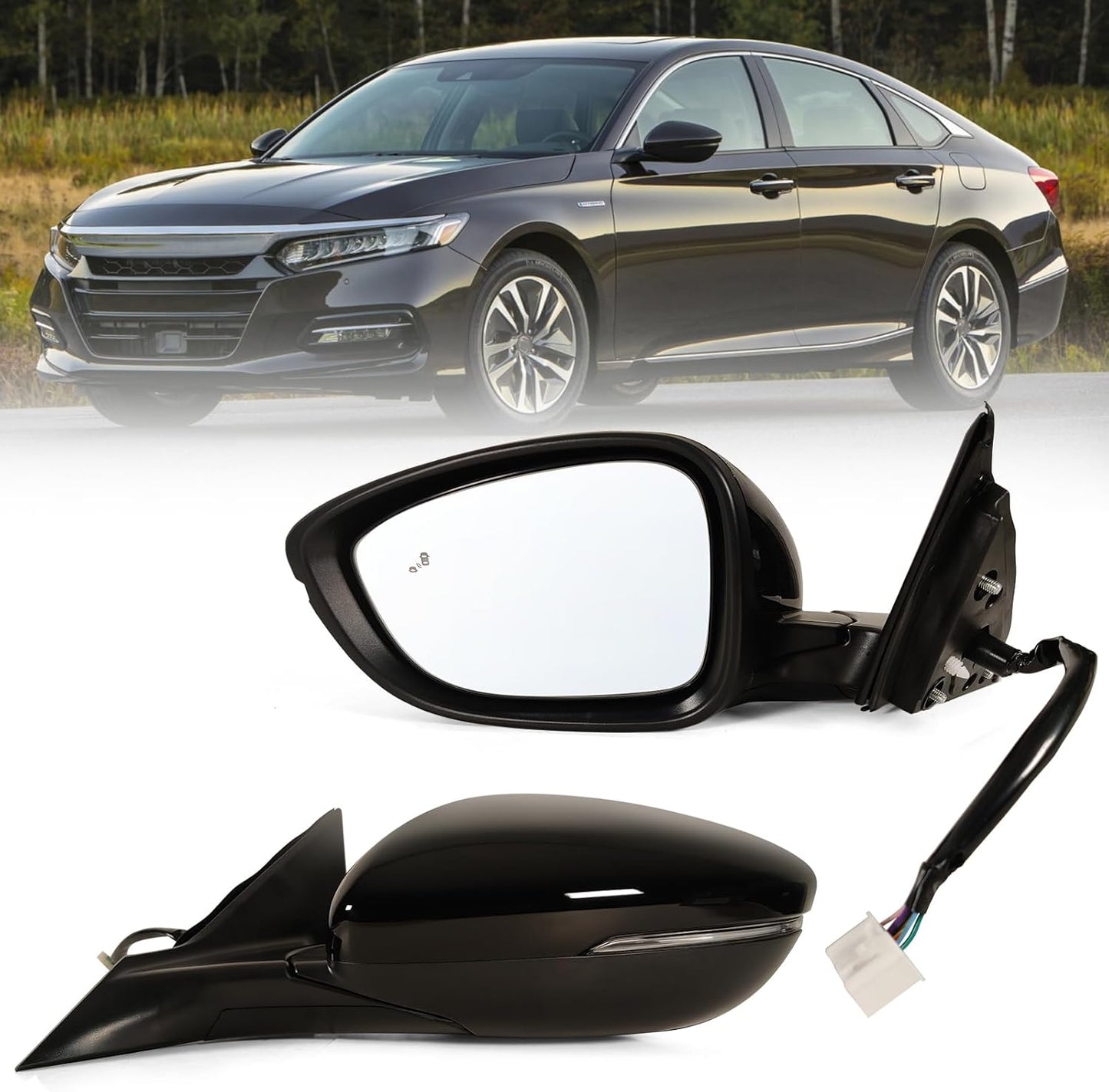 Left Driver Side Mirror for 2018-2022 Honda Accord with Features