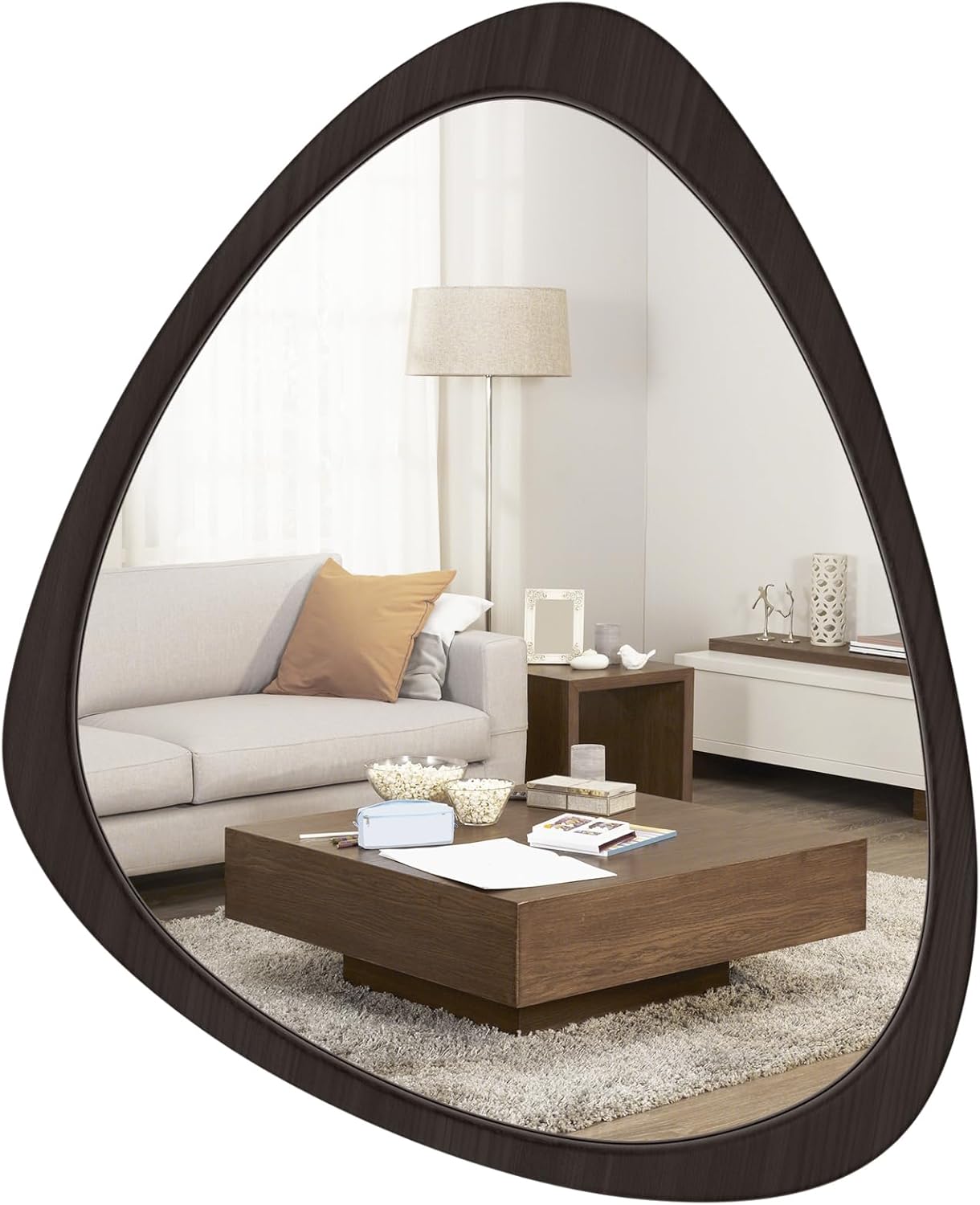 WallBeyond Asymmetrical Mirror for Mid Century Modern Decor
