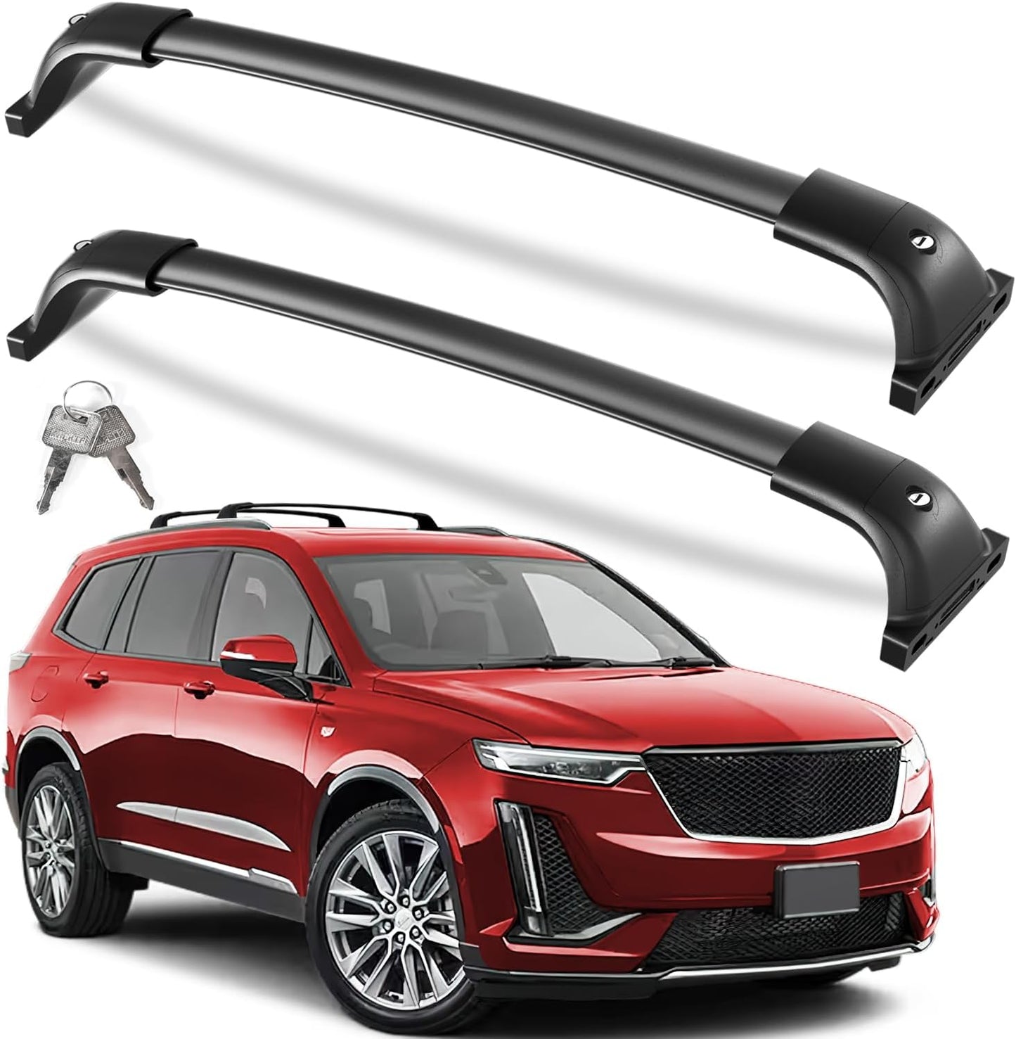 KINGGERI Lockable Roof Rack Cross Bars for Cadillac XT6 2020-2025