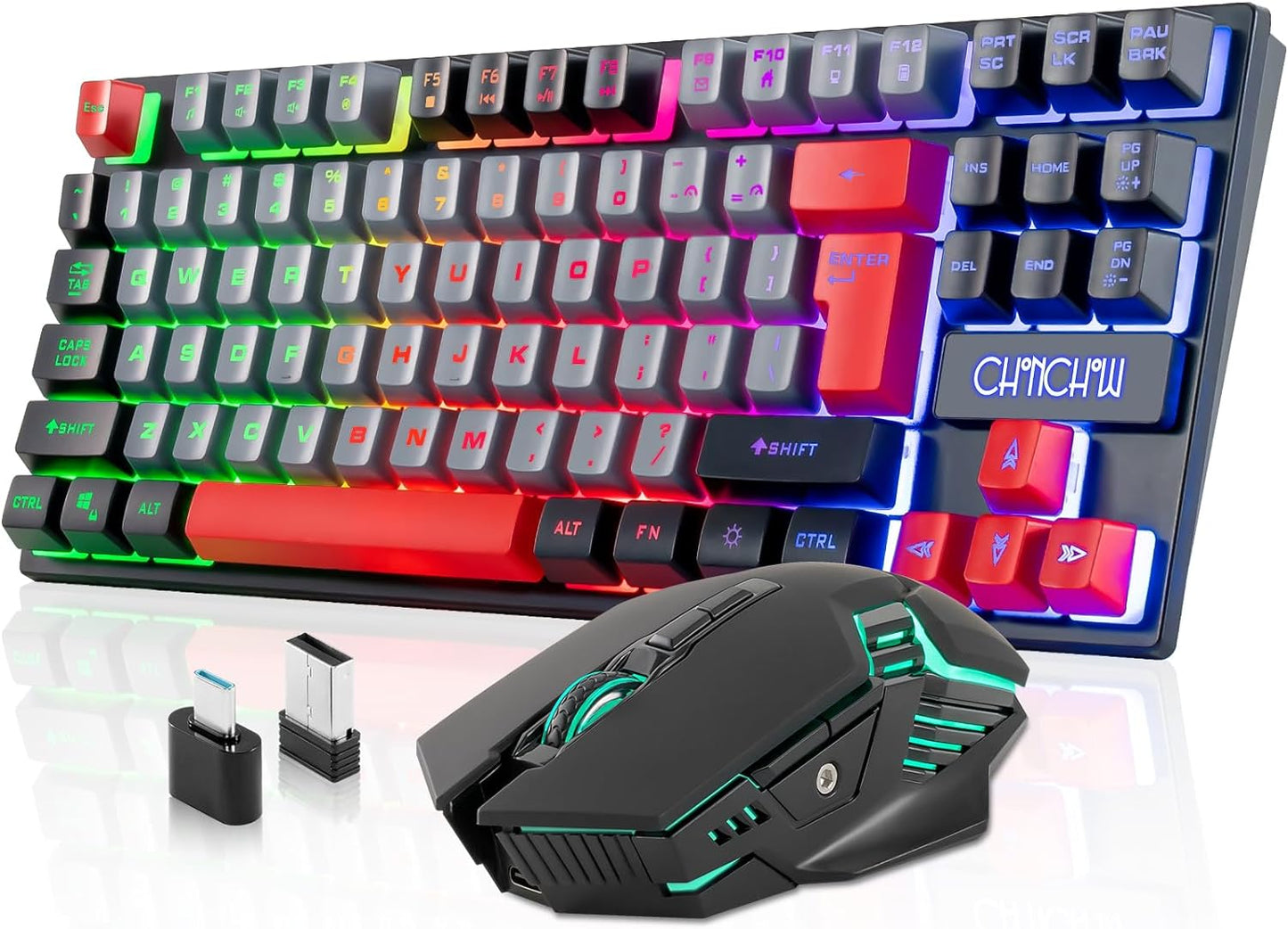 CHONCHOW Rechargeable Gaming Keyboard & Mouse Set