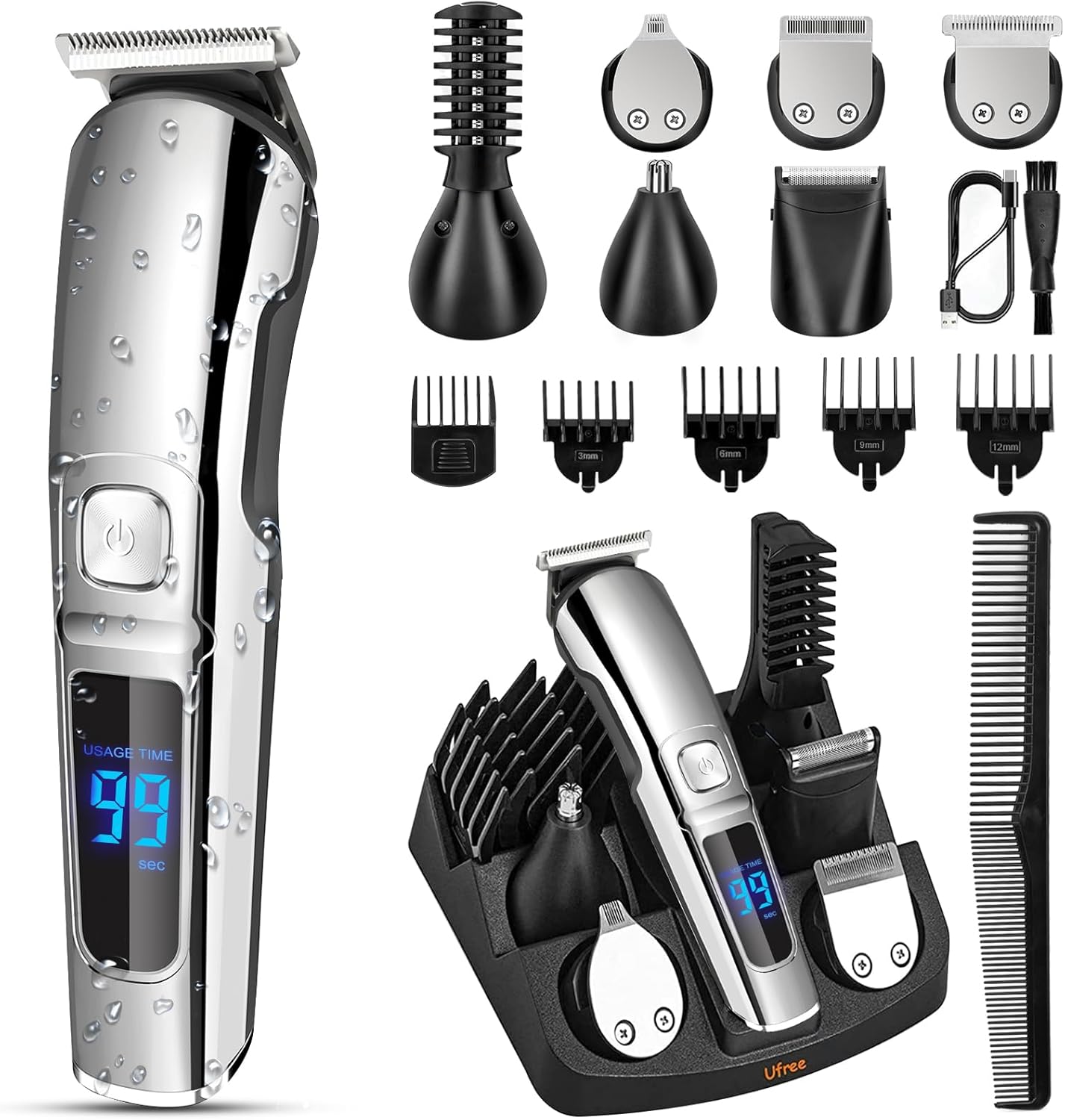 Ufree Beard Trimmer for Men - Ultimate Grooming Kit Experience