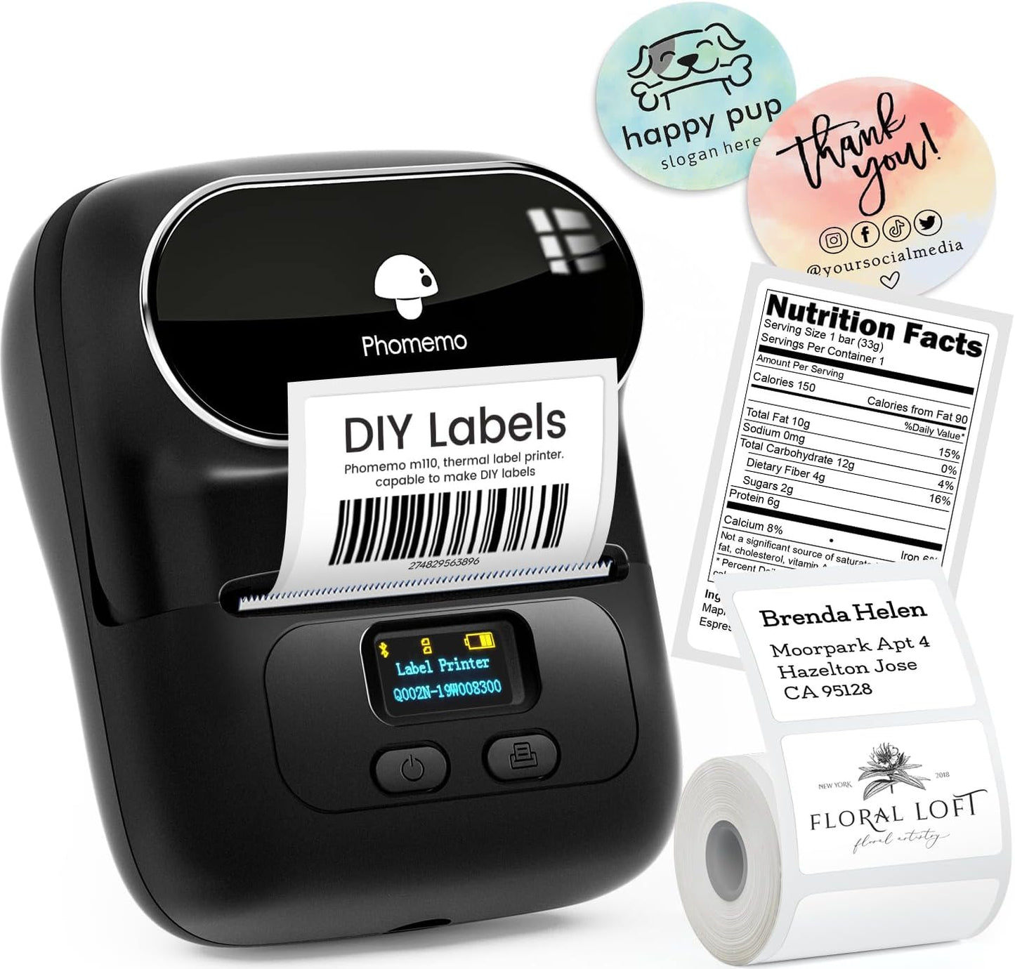 Phomemo Bluetooth Label Printer: No Ink Needed!