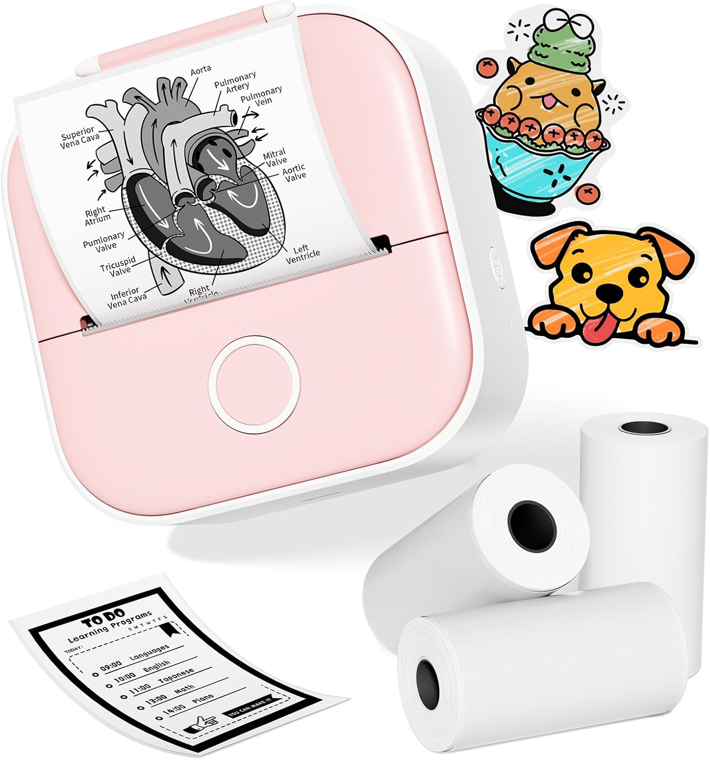 Pocket Sticker Printer - Mini Wireless Thermal Printer for Phone