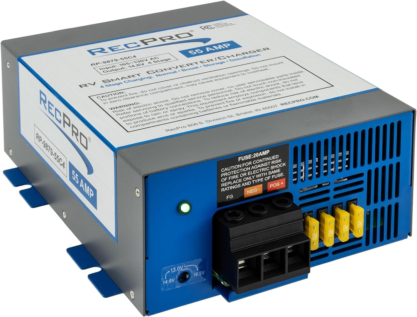RecPro RV Power Converter 55 Amp for Efficient Charging Needs
