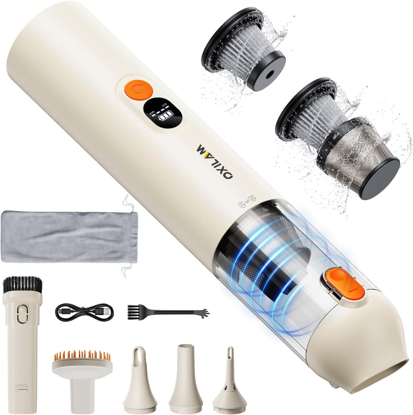 OXILAM 4-in-1 Car Vacuum - Powerful & Portable