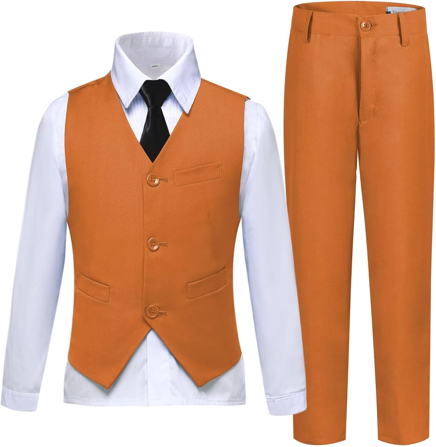 Boys Suit Kids Tuxedo Vest Pants Set for Special Occasions