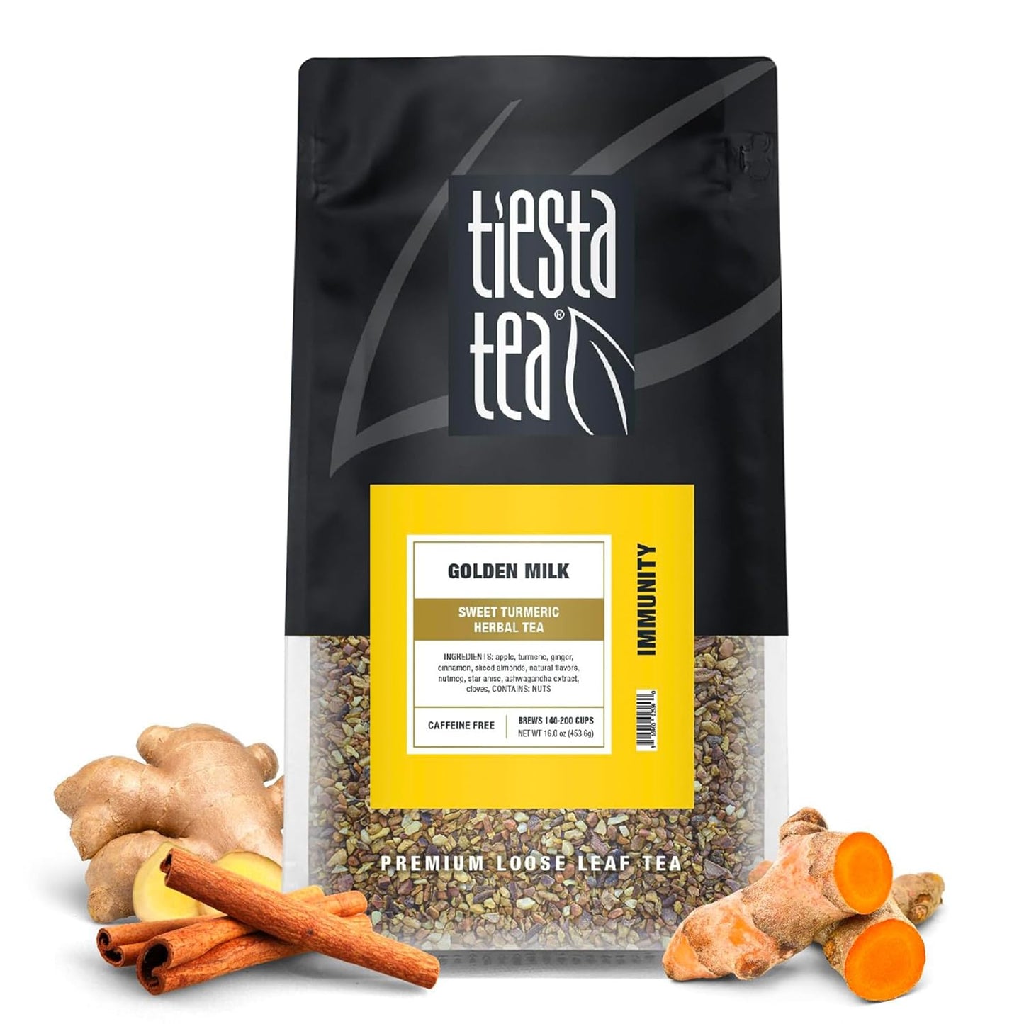 Golden Milk Loose Leaf Tea - Sweet Turmeric Herbal Blend