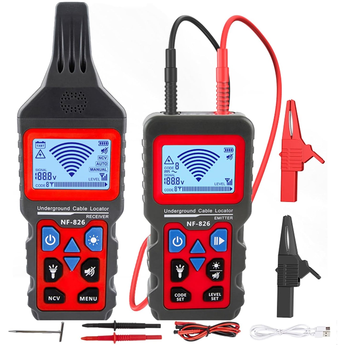 NOYAFA NF-826 Underground Cable Locator for Efficient Tracing