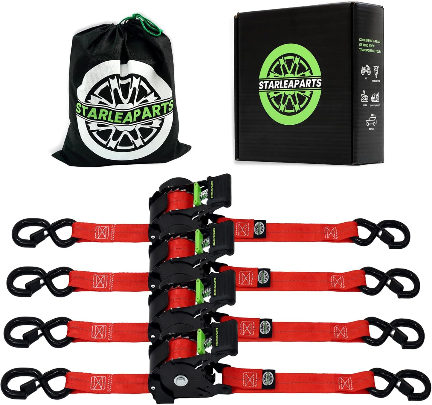 Retractable Ratchet Straps for Heavy Duty Transporting Needs