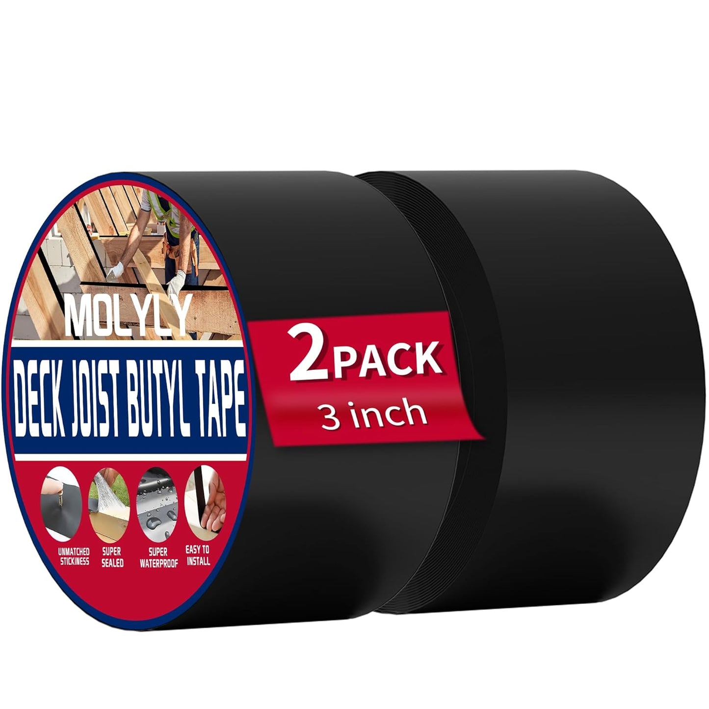 Deck Joist Tape 3ft'50ft for Waterproof Protection and Durability