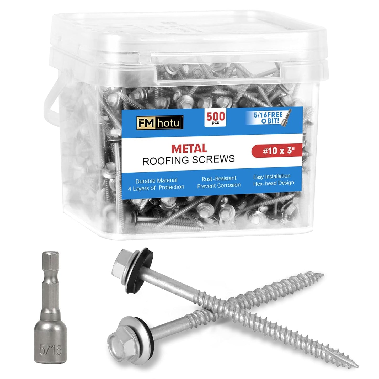 Metal Roofing Screws with Rustpert Coating for Durability