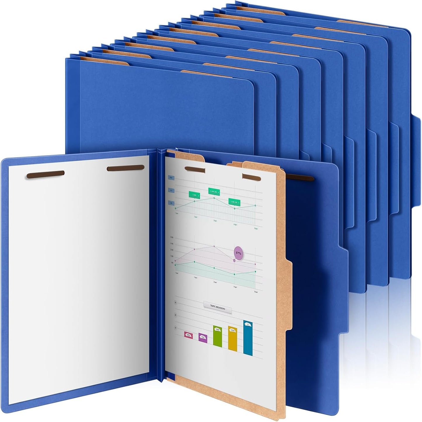 24 Pcs Classification Folders for Efficient Document Organization