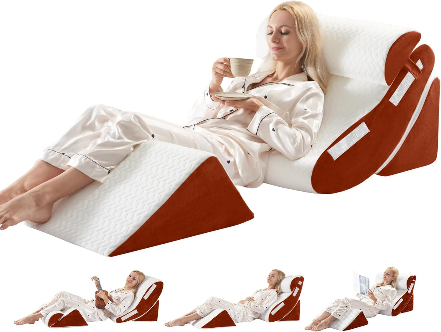 Orthopedic Bed Wedge Pillow Set for Comfort and Support