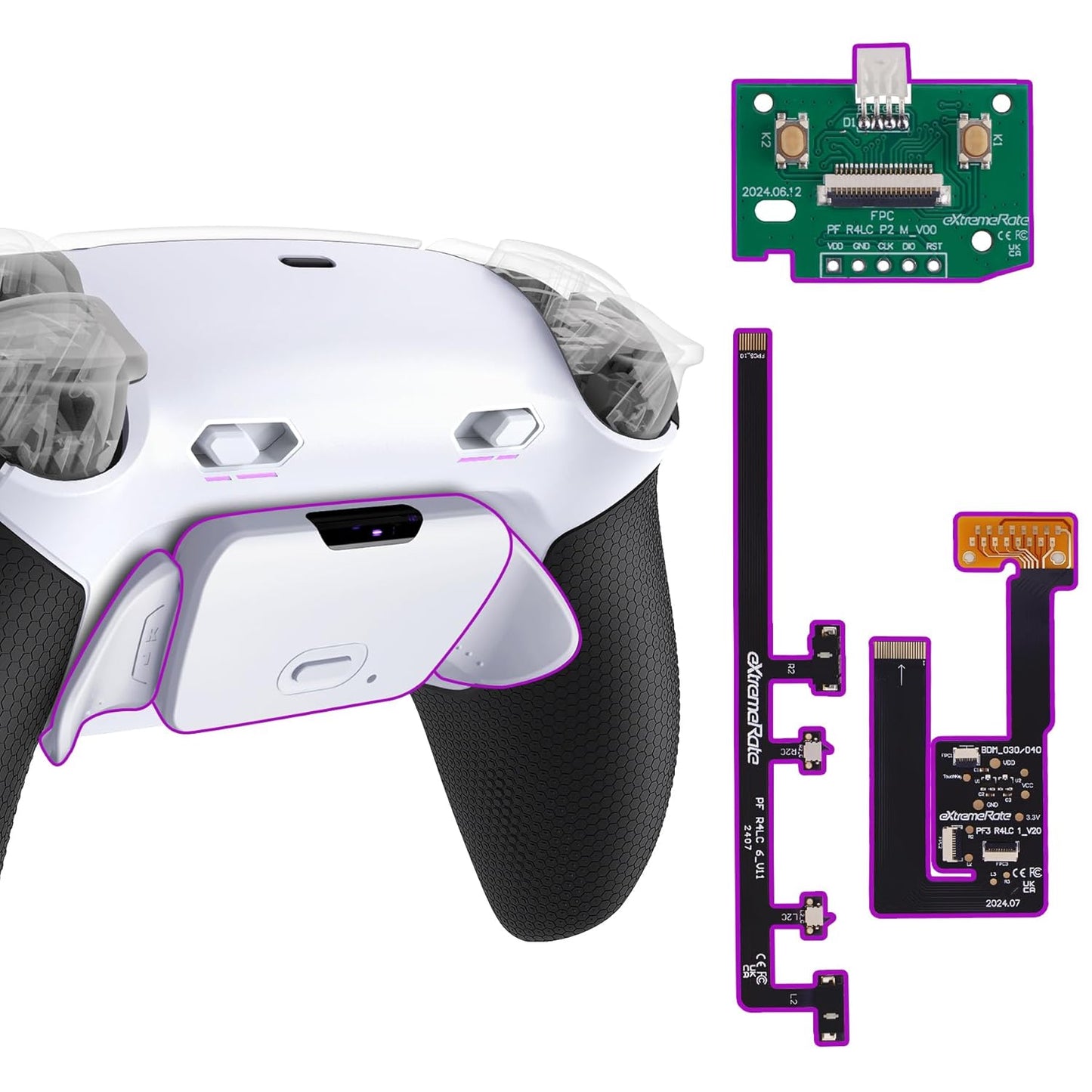 eXtremeRate RISE Plus MAX Back Paddles Kit for PS5 Controller