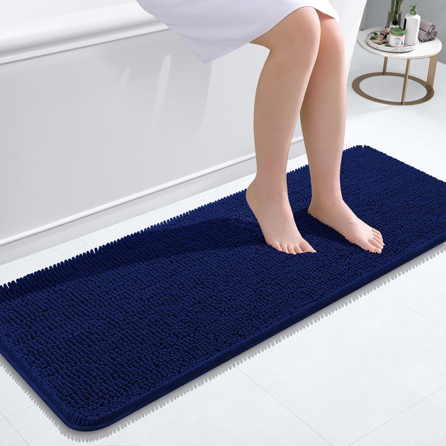 OLANLY Extra Soft Chenille Bath Rugs for Ultimate Comfort