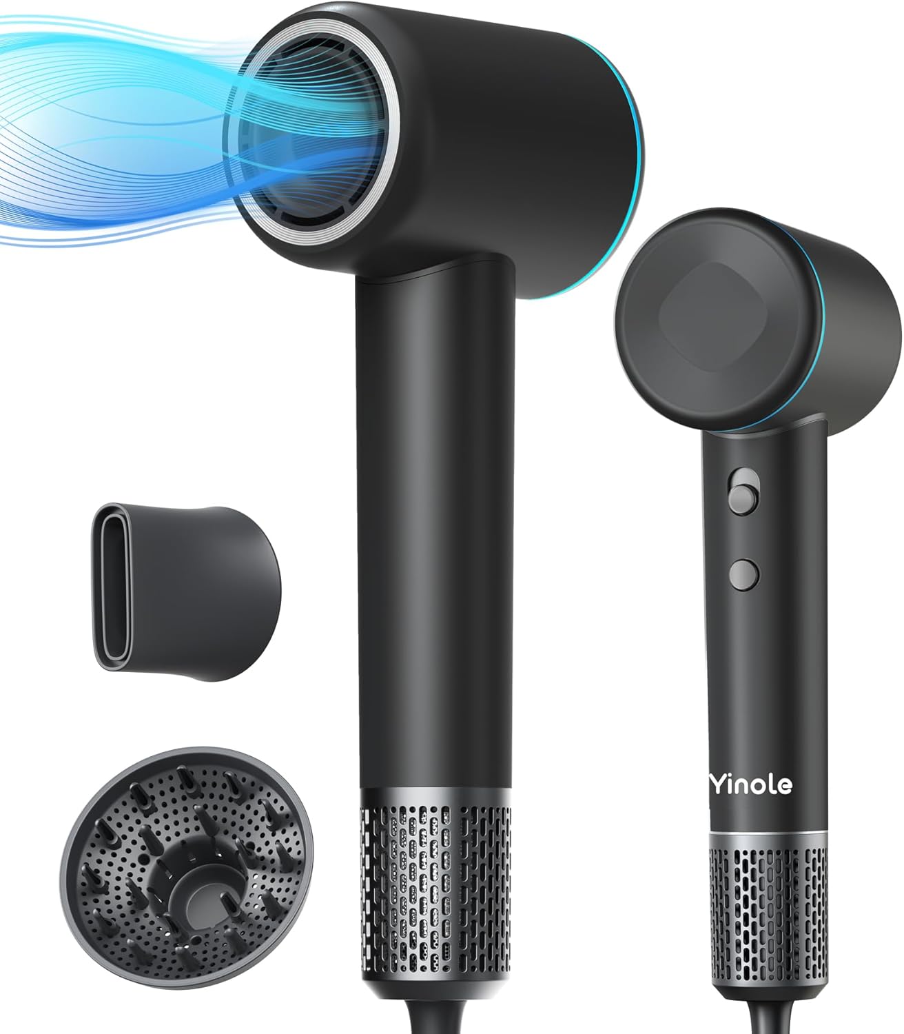 Yinole Ionic Hair Dryer: 1500W Fast Drying Power