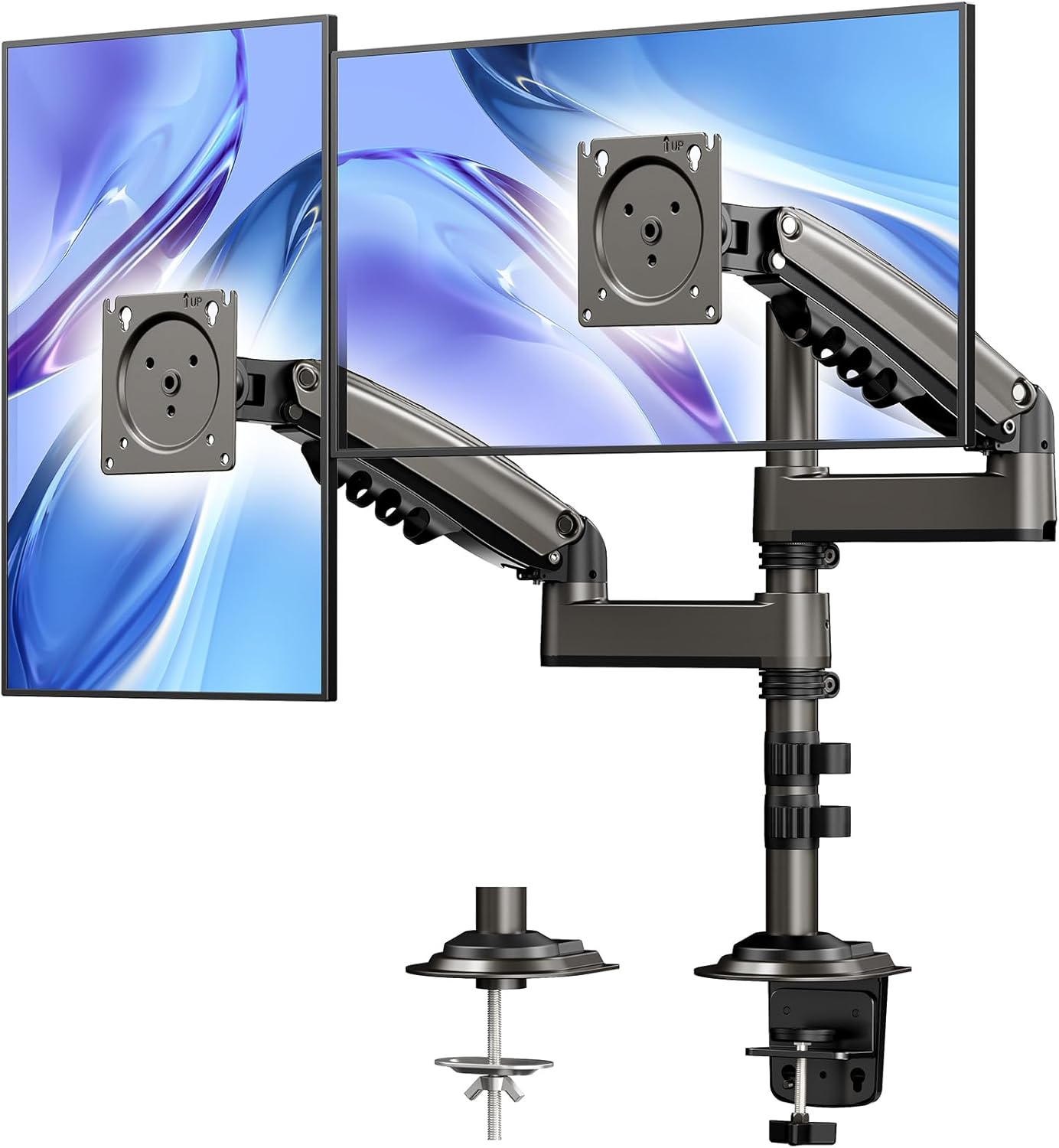 Enhance Productivity with HUANUO Dual Monitor Mount