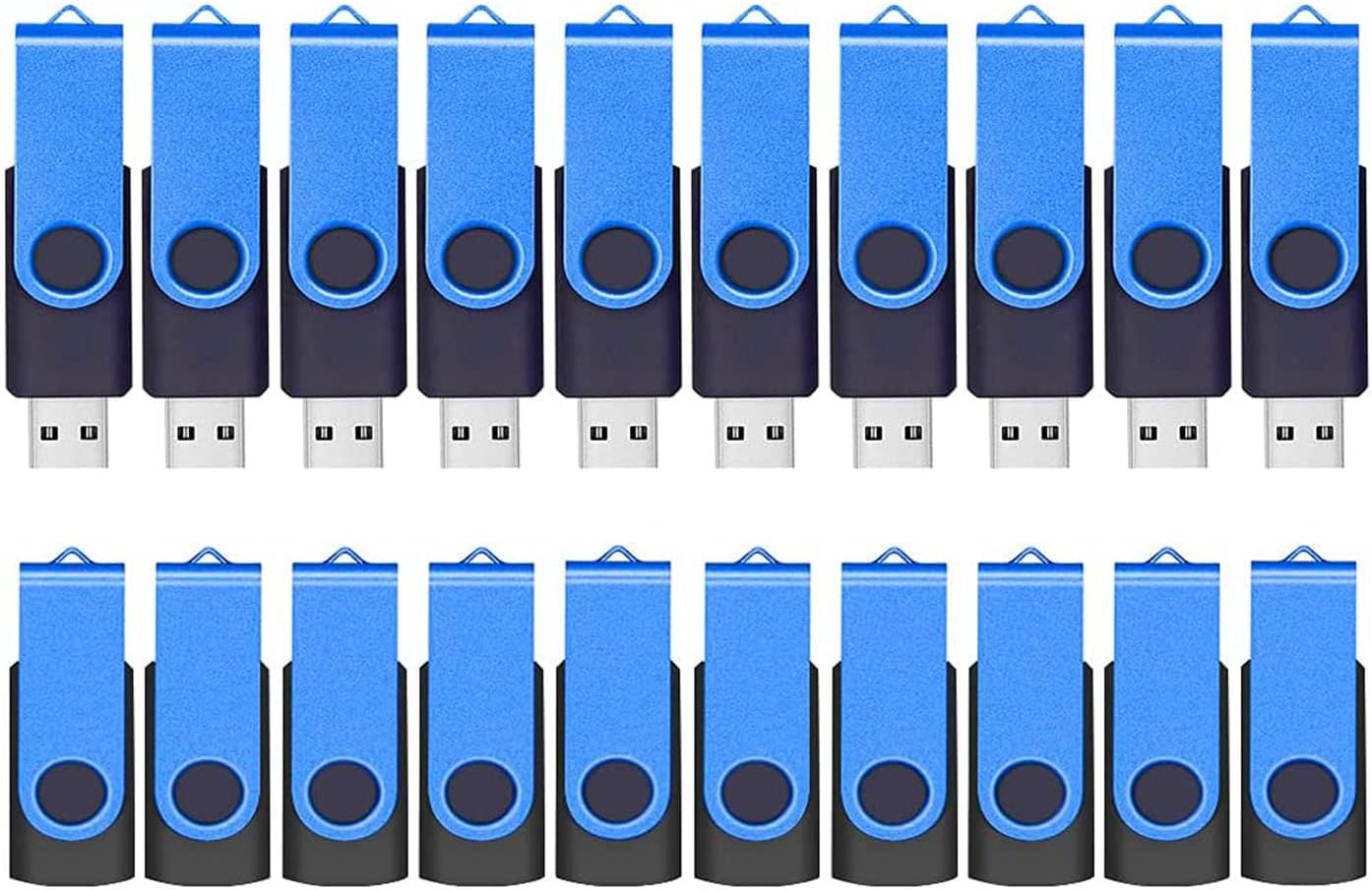 Bulk 2GB Flash Drives 20 Pack with Lanyards for Easy Carry