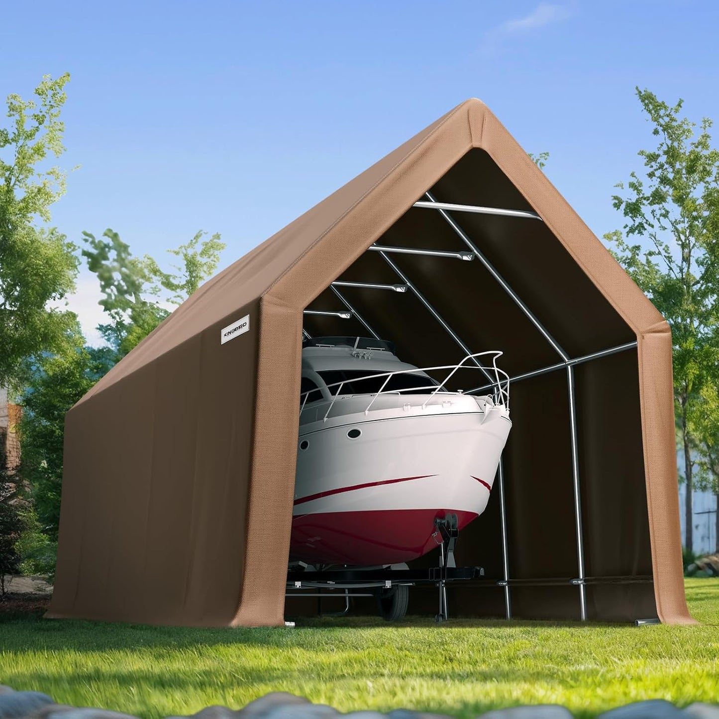 KING BIRD Heavy Duty 13X20FT RV Carport for Trucks and SUVs