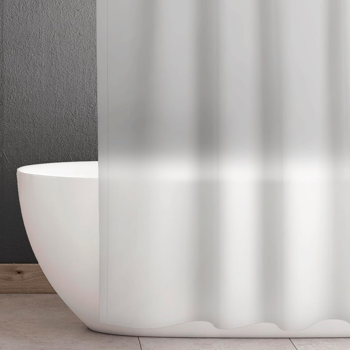 Waterproof Frosted PEVA Shower Liner by ikloo | 70 x 70 Lightweight
