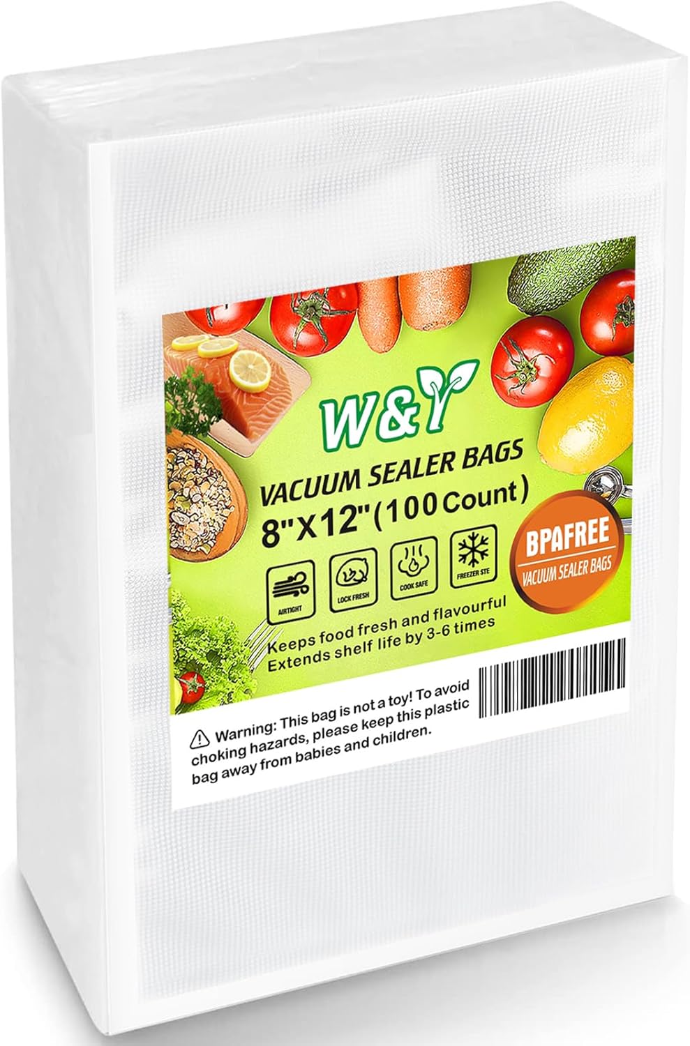 100 Quart Vacuum Sealer Bags - Commercial Grade for Sous Vide