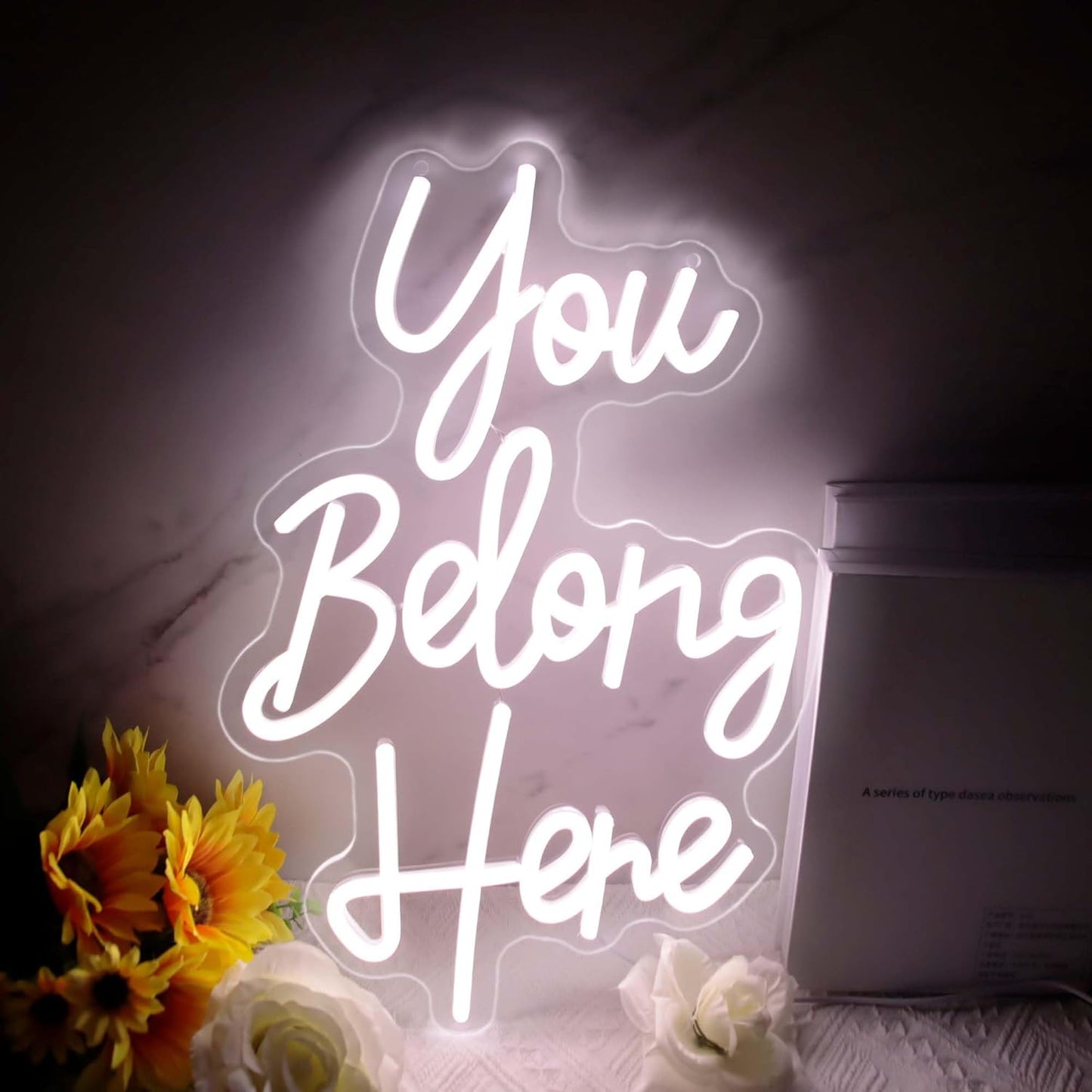 Allball You Belong Here Neon Signs for Motivational Decor