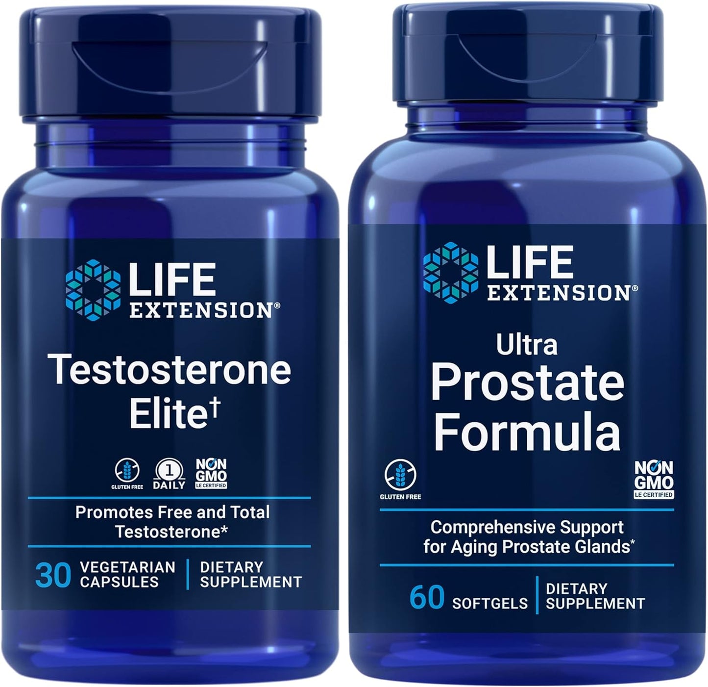 Testosterone Elite and Ultra Prostate Formula for Men's Health