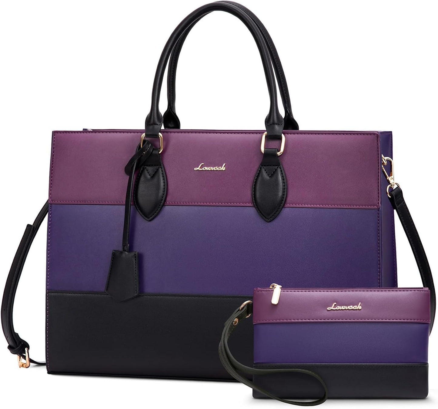 LOVEVOOK Laptop Tote Bag for Women - Stylish Work Briefcase