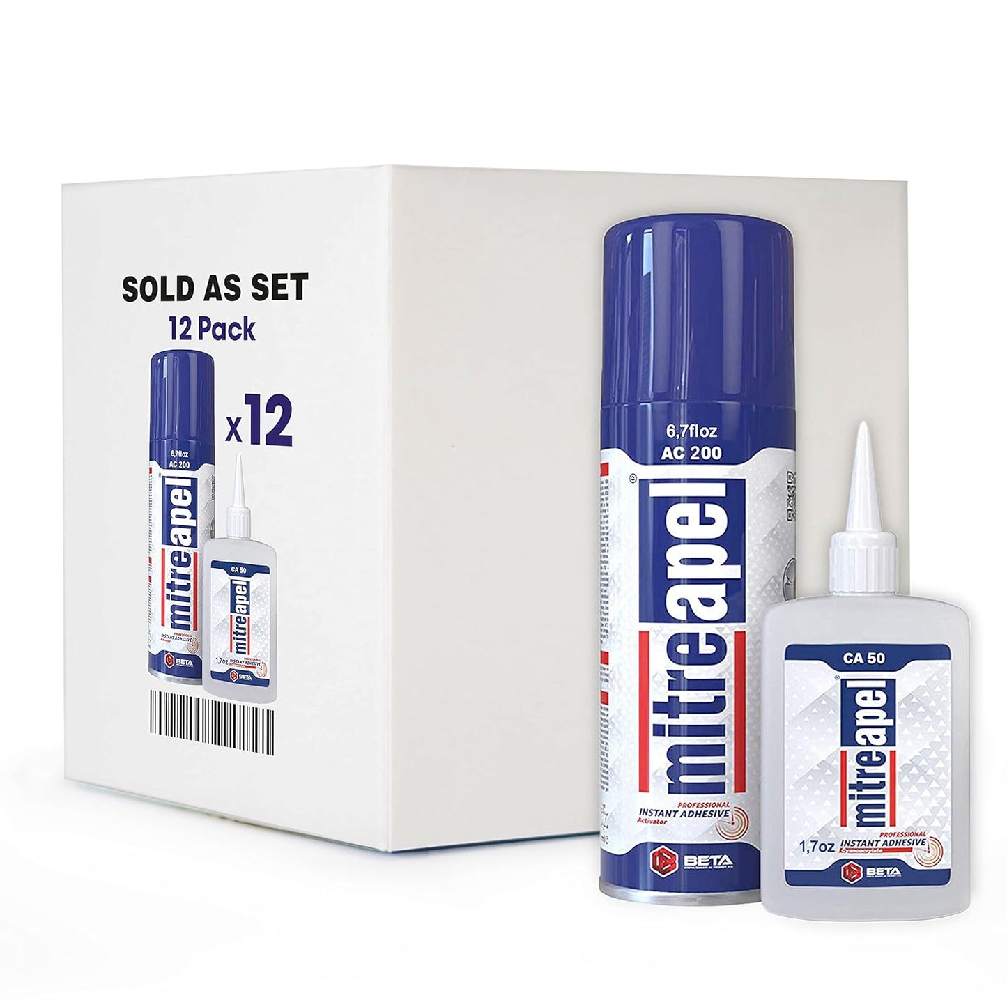 MITREAPEL Super CA Glue with Activator for Quick Bonding