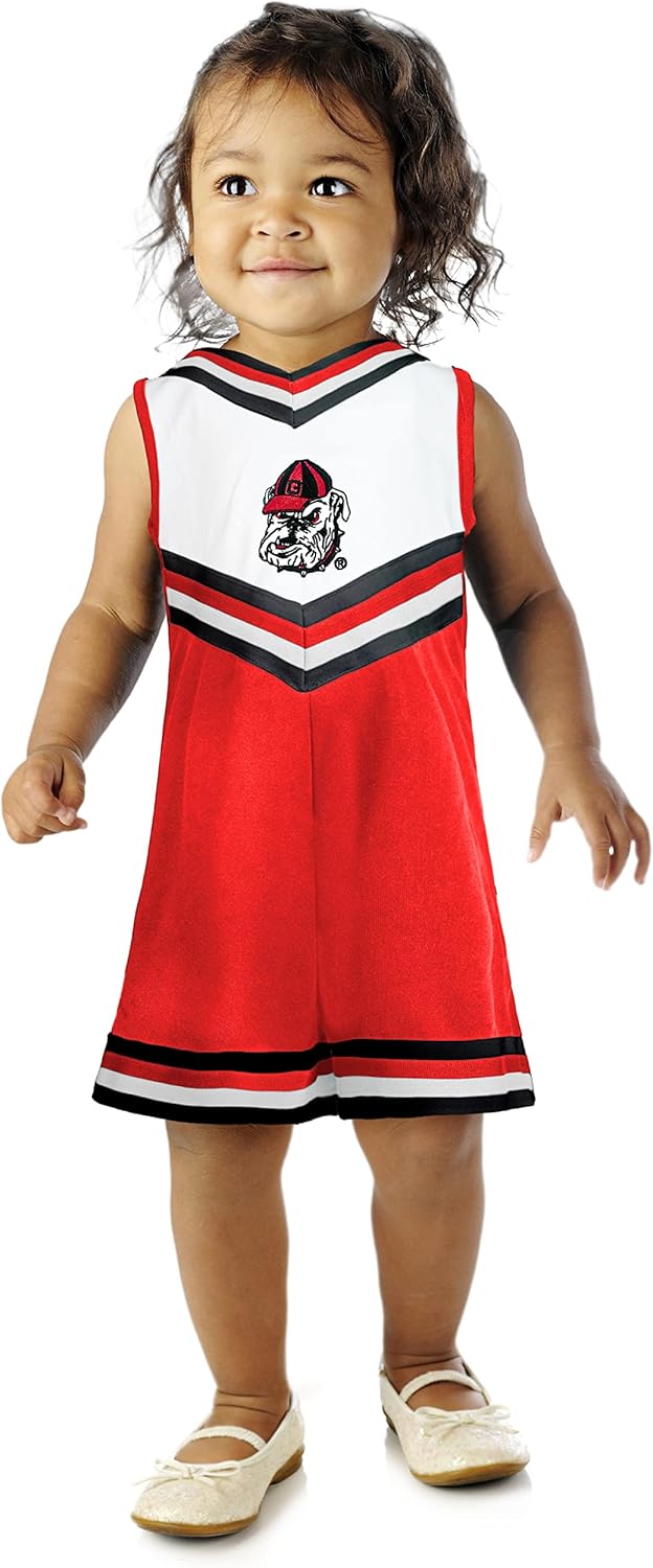 NCAA Toddler Girls Cheer Jumper Dress for Team Spirit Fun