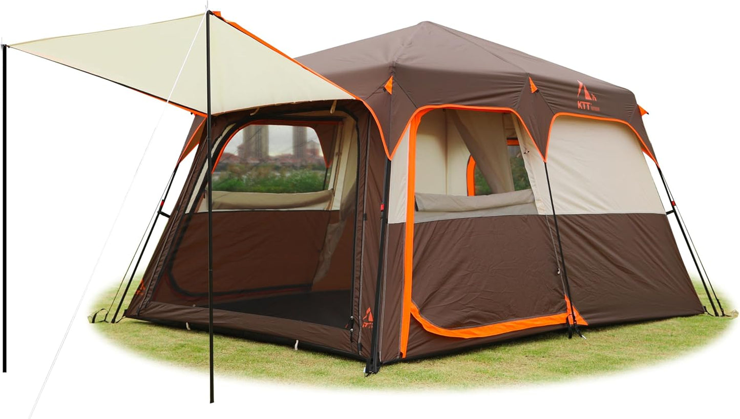 KTT Extra Large Family Cabin Tent for 6-10-12-14 People
