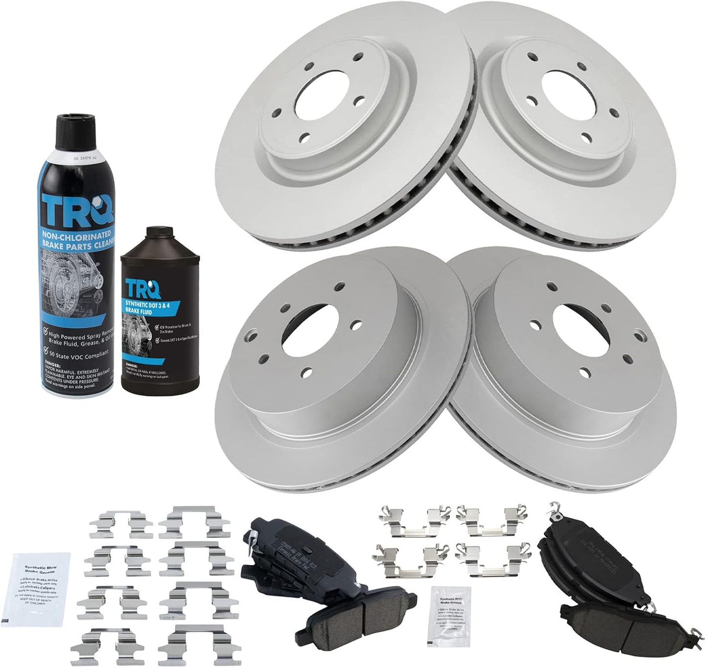 Premium Posi Ceramic Brake Pad & Coated Rotor Kit for INFINITI