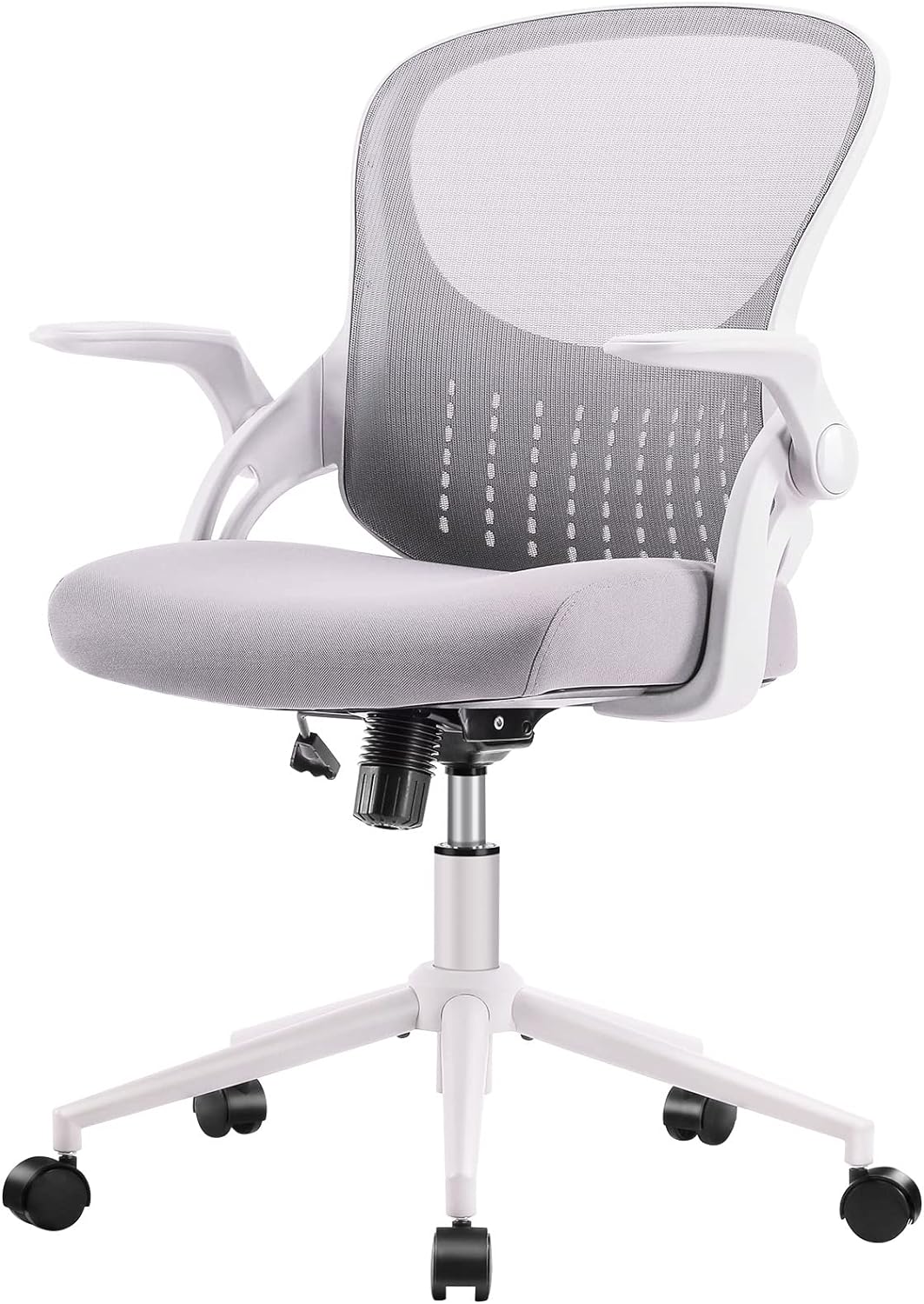 SMUG Ergonomic Mesh Office Chair - Lumbar Support, Swivel & Flip-up Arms