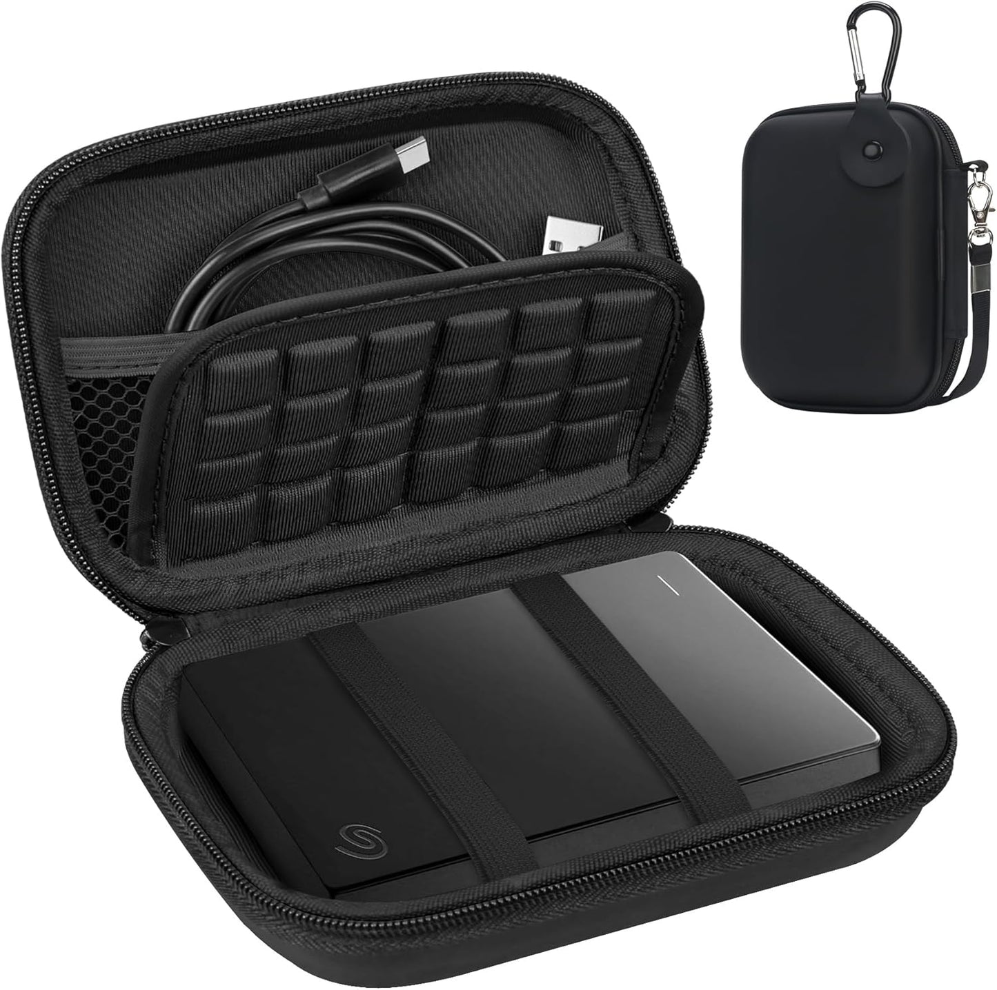 Shockproof Travel Case for External Hard Drives