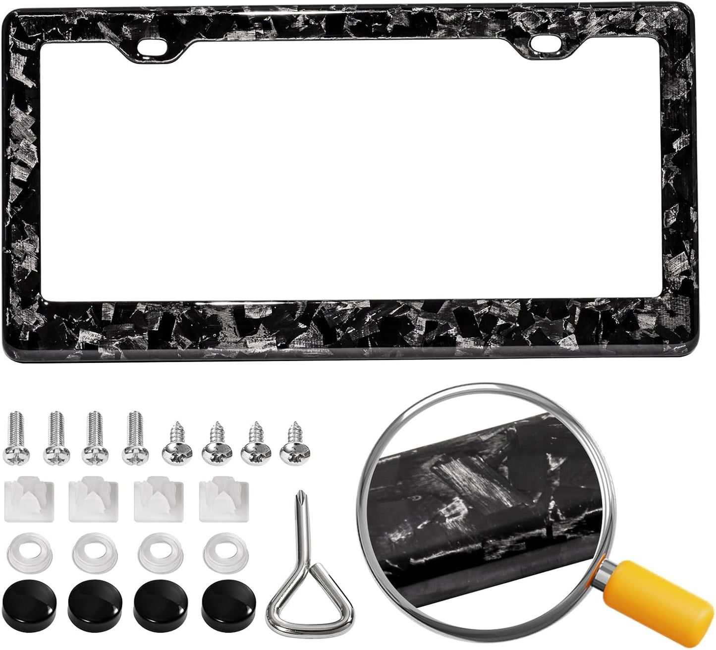 Real Carbon Fiber License Plate Frame for Ultimate Style