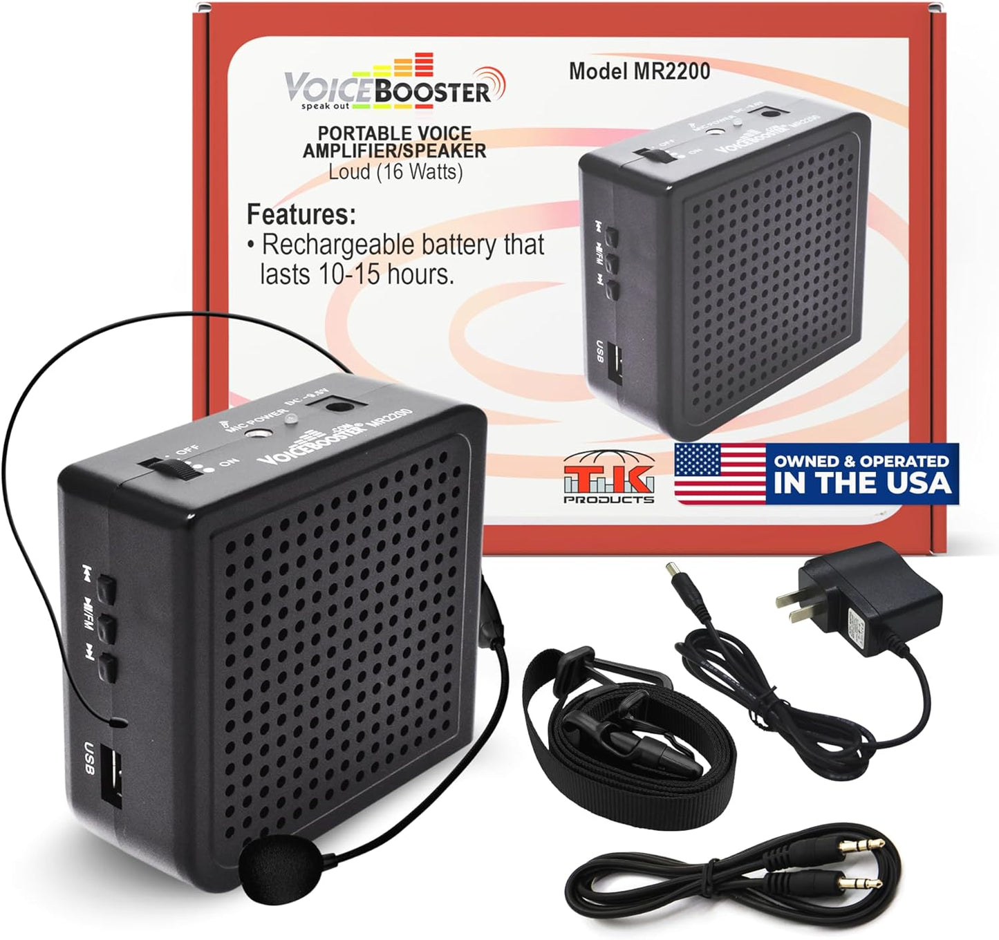 Personal Voice Amplifier for Teachers & Tour Guides - 16W Power