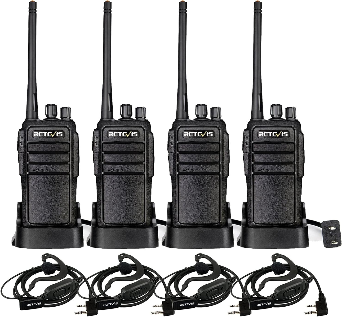Retevis RT21 Walkie Talkies with Earpiece for Long Range Use