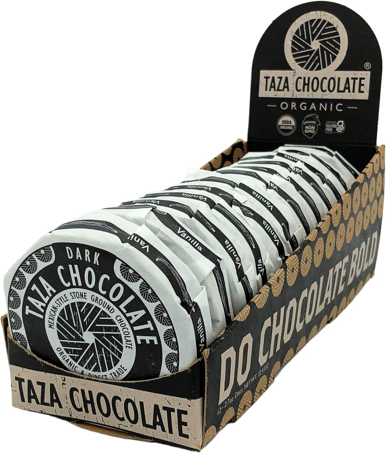 Taza Chocolate Organic Mexicano Disc 50% Dark Chocolate Delight