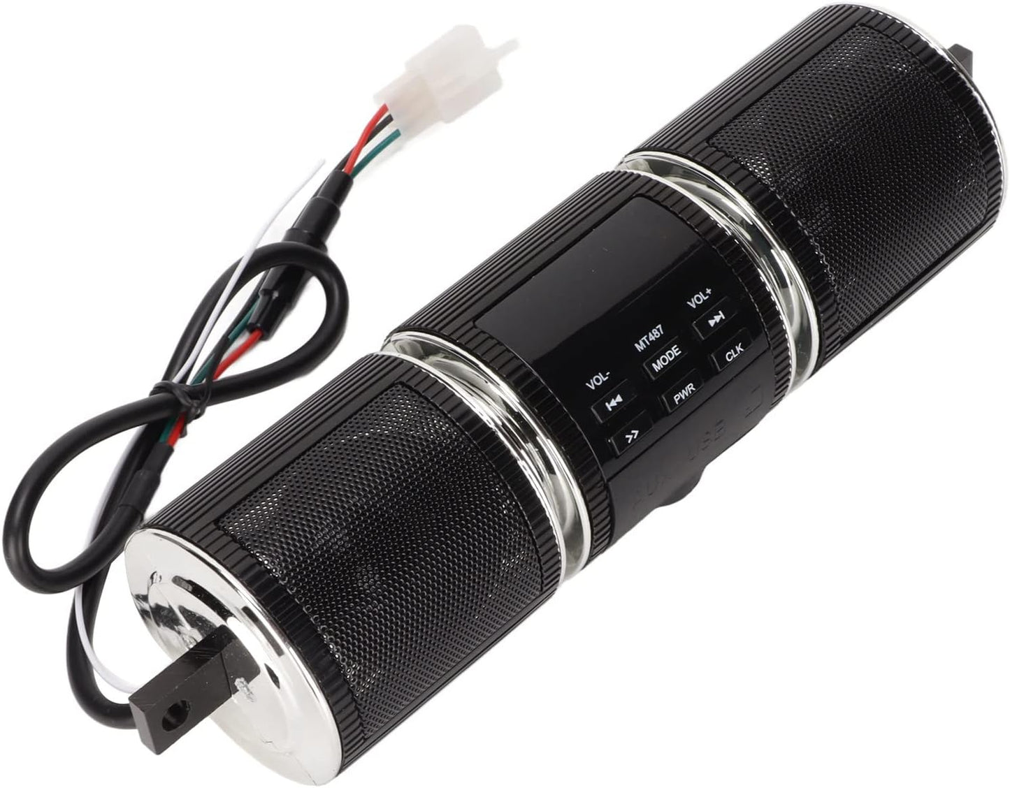 Motorcycle Bluetooth Speaker for Handlebar Mount with FM Radio