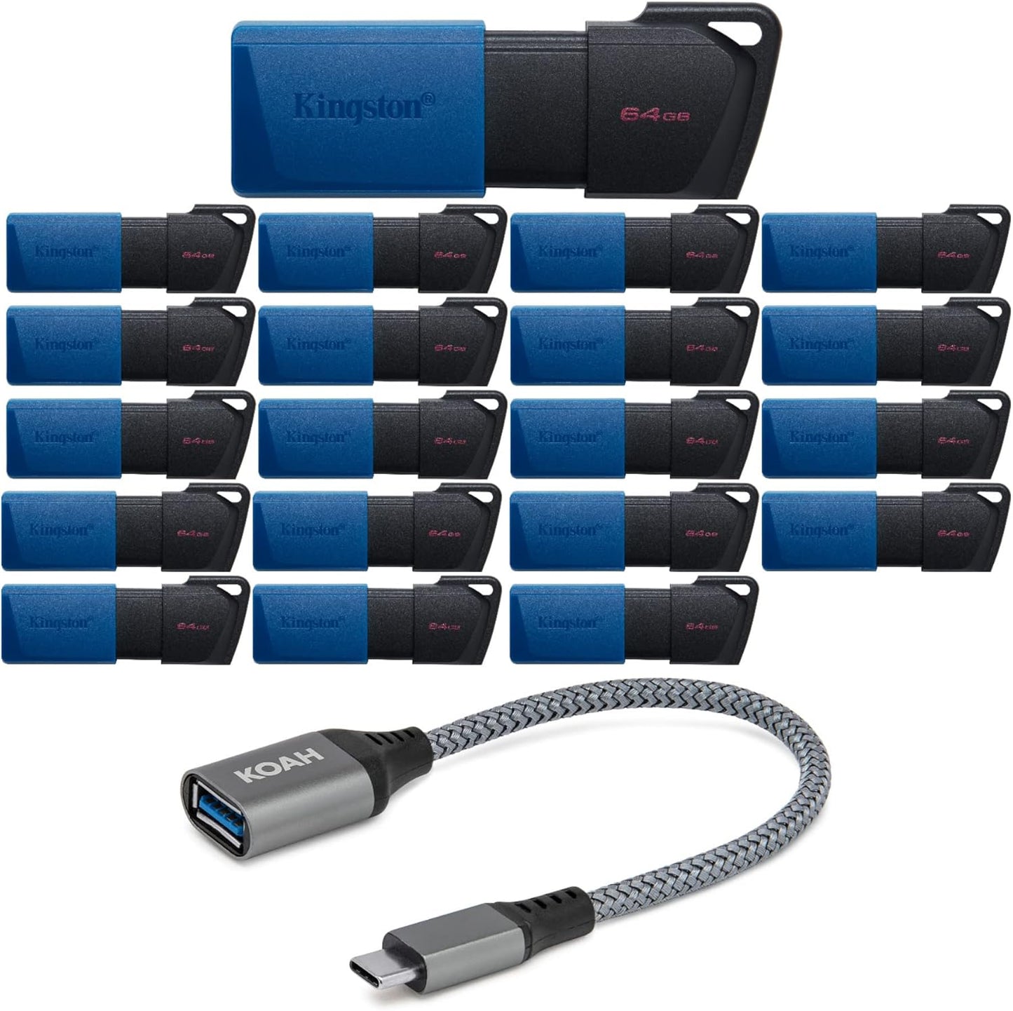Kingston DataTraveler Exodia M 64GB USB 3.2 Flash Drive Bundle