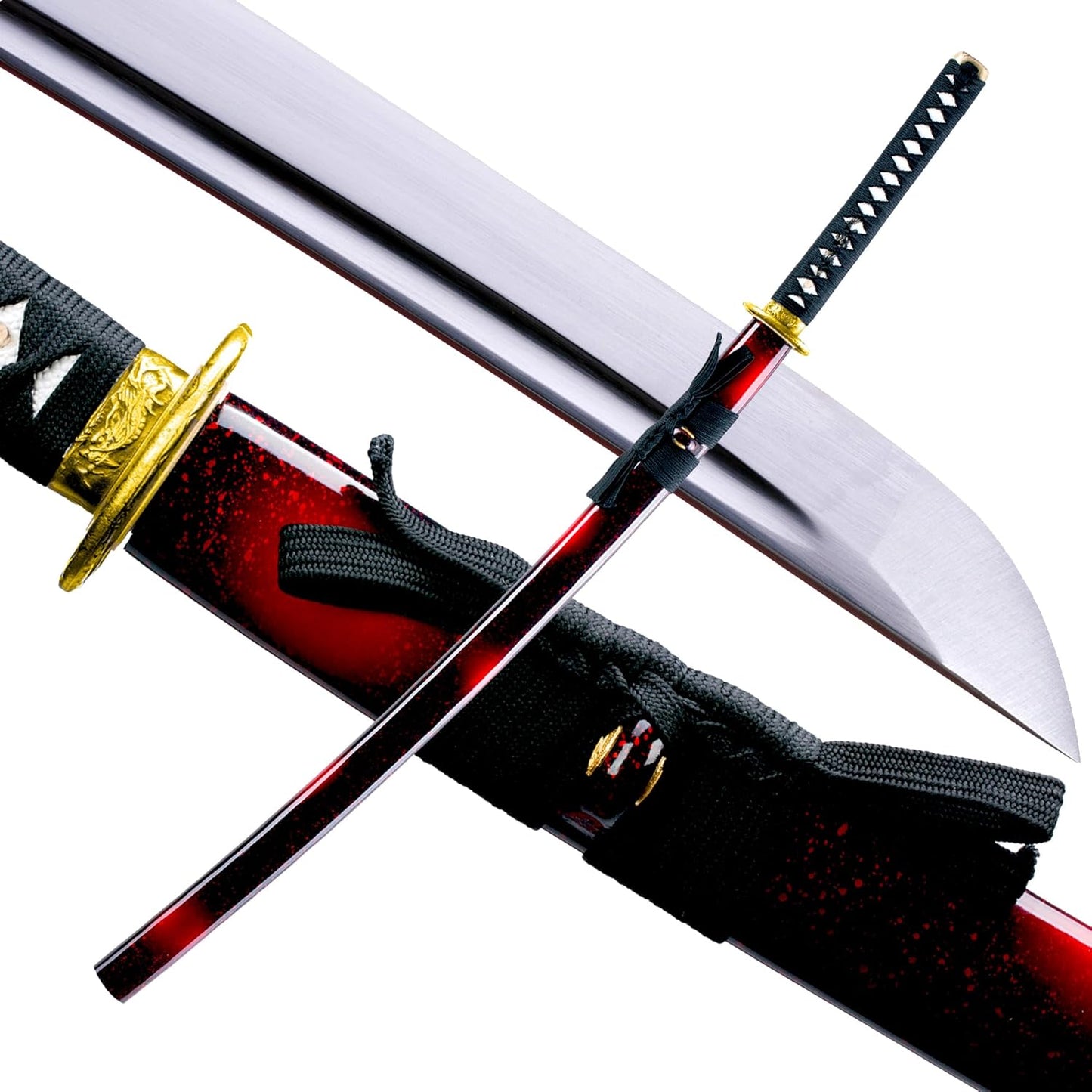 Real Katana Sword with Rayskin Handle for Martial Arts Enthusiasts