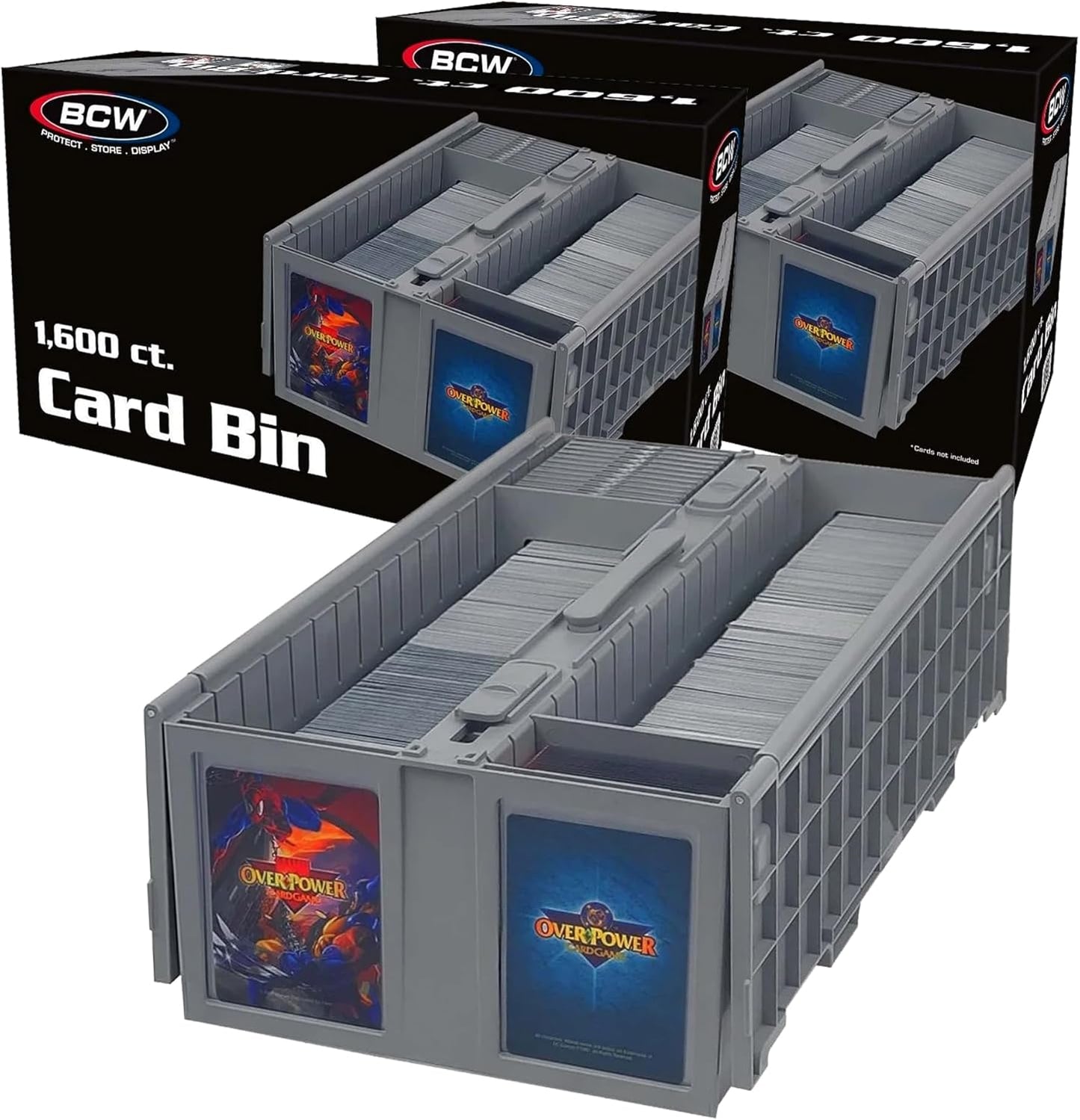 BCW Collectible Card Bin 2-Pack for 1600 Cards Storage