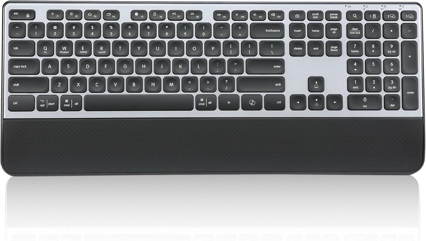 Multi-Device Backlit Bluetooth Keyboard - Ultimate Comfort & Versatility!